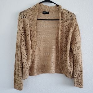 Armand & Alba Knit Crochet Shimmery Cardigan